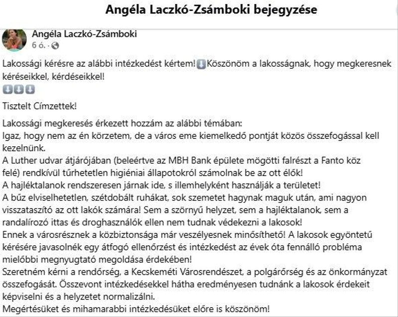 Forrás: Laczkó-Zsámboki Angéla Facebook oldala