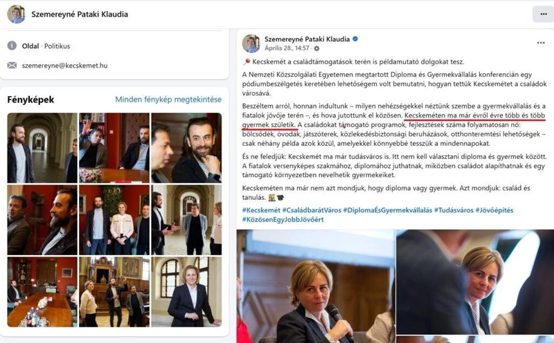 Forrás: Szemereyné Pataki Klaudia Facebook-oldala