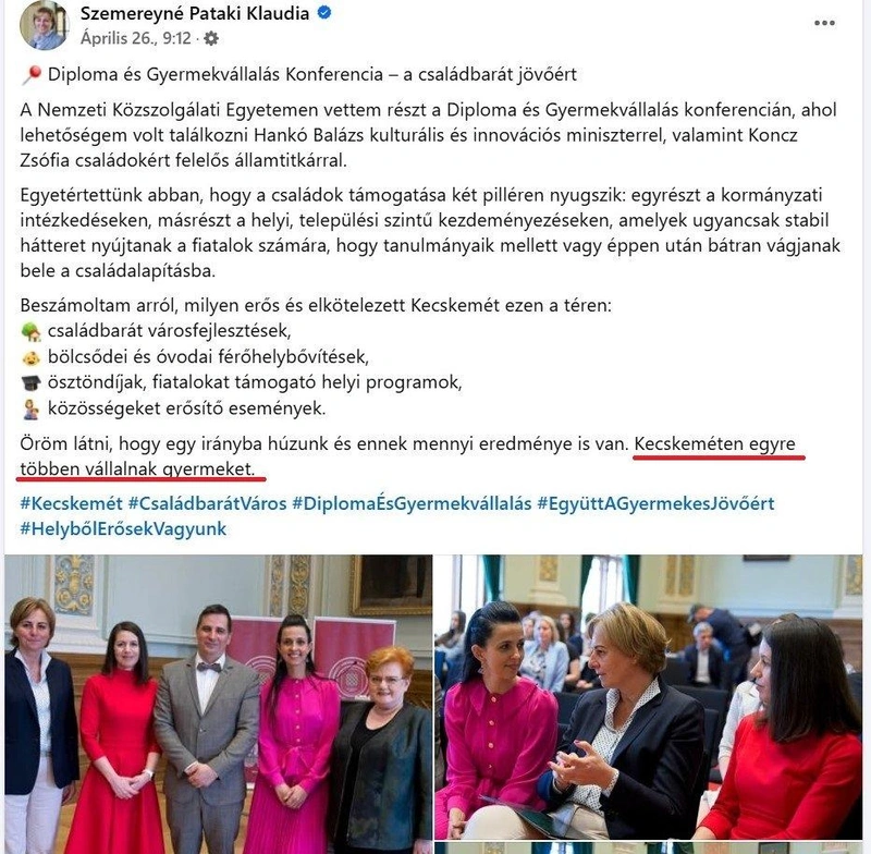 Forrás: Szemereyné Pataki Klaudia Facebook-oldala
