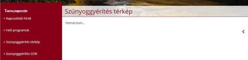 képkivágás a katasztrófavédelem honlapjáról