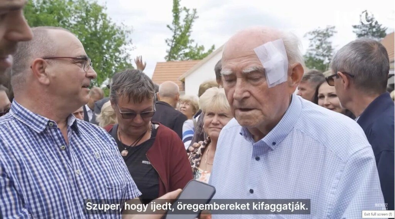 Képernyőfotó a Telex.hu videójából