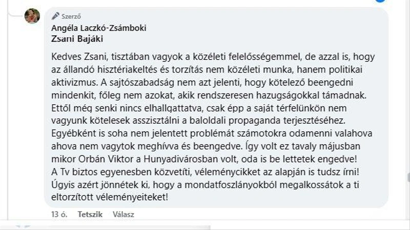 Forrás: Laczkó-Zsámboki Angéla, kecskeméti képviselő FB oldala