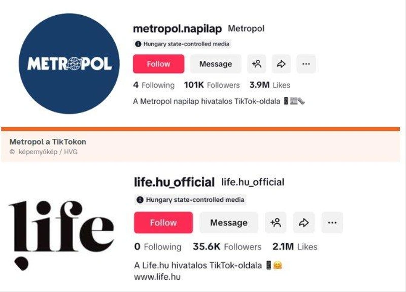 TikTok-on a Fidesz propaganda / Képernyőkép / HVG