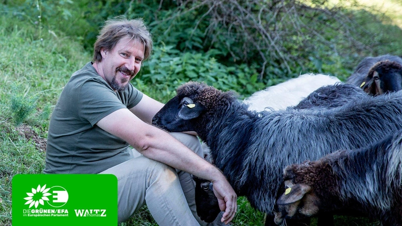 Thomas Waitz civilben biogazdálkodó / Fotó: meinbezirk.at