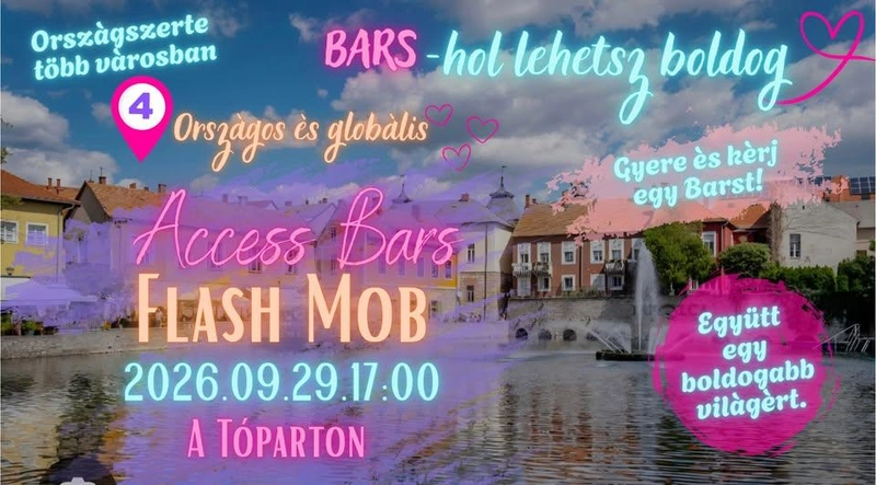 Országos Access Bars Flash Mob - Tapolca - Tópart -