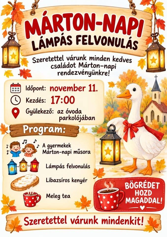 Márton napi lámpás felvonulás