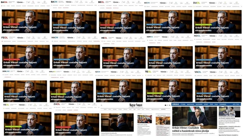 Minden megyei lap Orbán Viktorral kezdődik / Fotó: azonnali.hu
