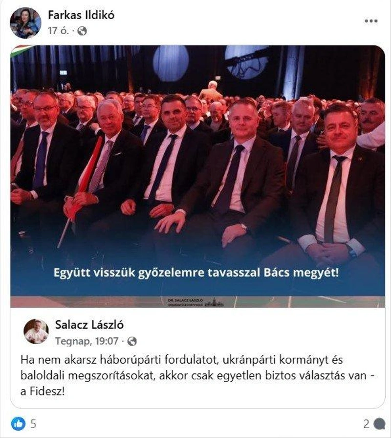 Forrás: Farkas Ildikó Facebook-oldala