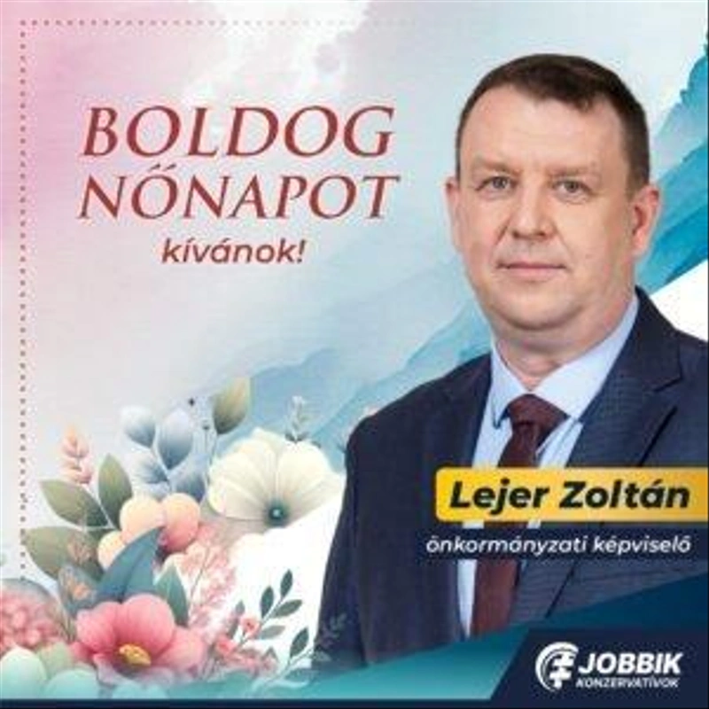 Lejer Zoltán 2024-es nőnapi jókívánságai. Forrás: Facebook