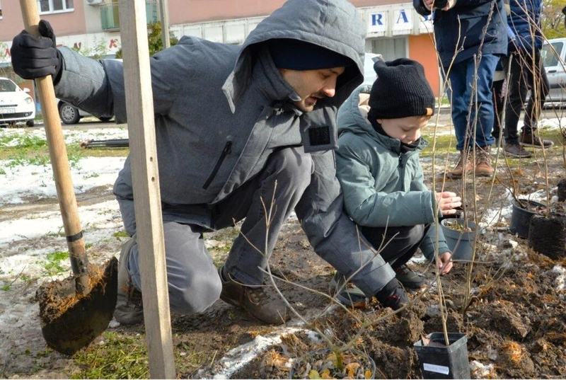 Ültettek kicsik és nagyok / Fotó: Hraskó István