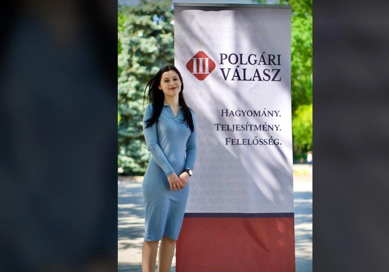 Vida Zsanett, a Polgári Válasz kecskeméti elnöke