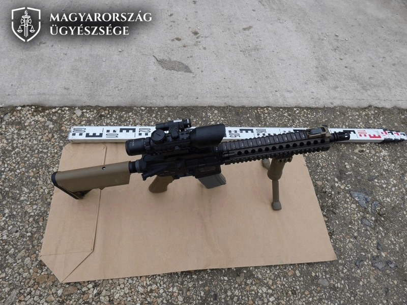 Ezzel az airsoft fegyverrel lőttek a libákra / Fotó: Bács-Kiskun Vármegyei Főügyészség