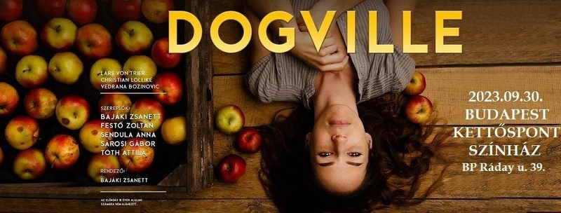 Szeptember 30-án egy Dogville vendégjátékkal szerepelhet a Vastaps Társulat a Kettőspontban / Grafika: Vastaps Társulat