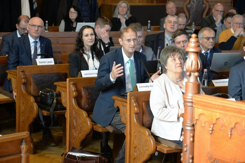 Leviczky Cirill a kecskeméti közgyűlésen 2025. február 20-án / Fotó: Hraskó István