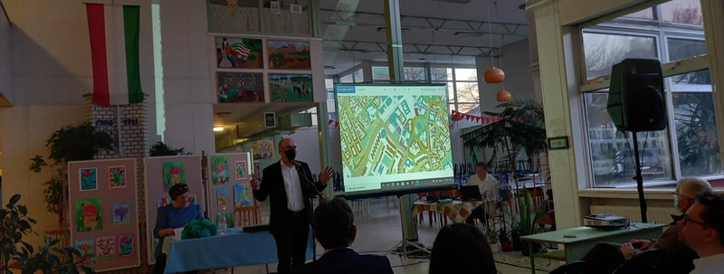 Öveges László főépítész – II. Rákóczi Ferenc Általános Iskola aula, 2022. március 24.
