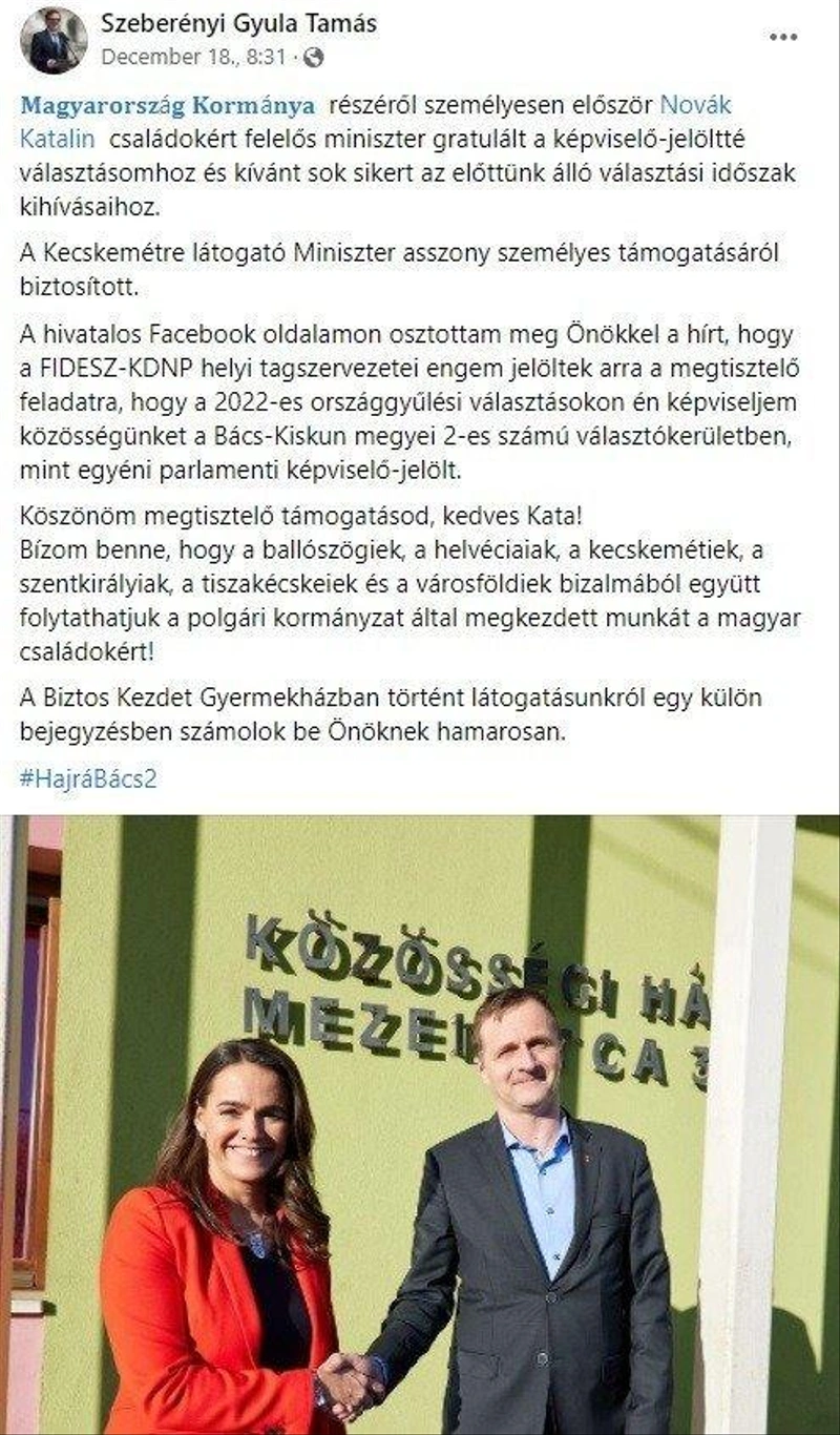 Facebook/Szeberényi Gyula Tamás