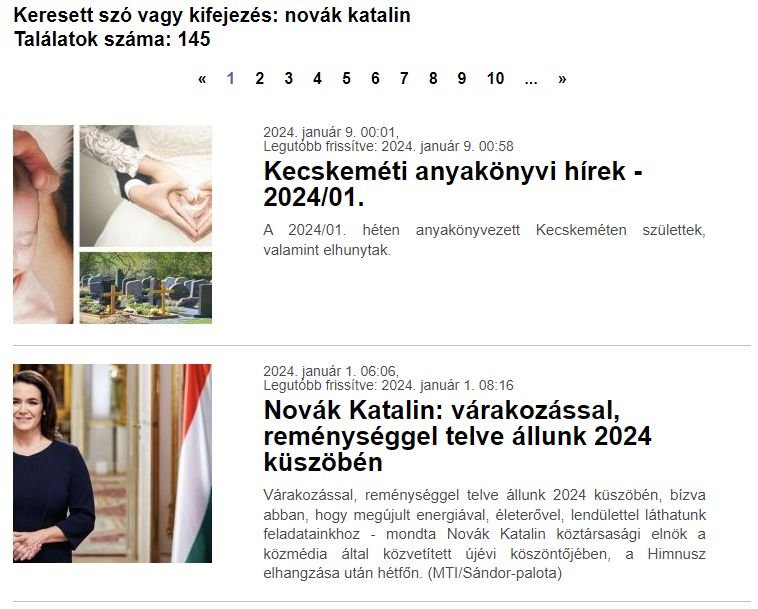 Novák Katalin nem hír a KEOL szerkesztői számára.